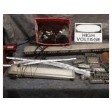 Assortment of Automotive Lights and Wiring Components