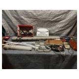 Assortment of Automotive Lights and Wiring Components