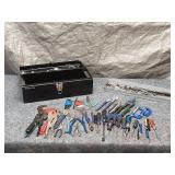 Collection of Hand Tools with Metal Tool Chest