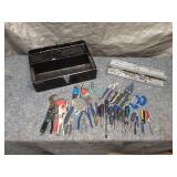 Collection of Hand Tools with Metal Tool Chest