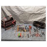 Comprehensive Tool Set with Tool Bags Including Wrenches, Pliers, and More