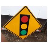 Large Traffic Signal Road Sign