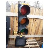 Used Traffic Light and Control Box with Stand