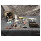 Assorted Lot of Hand Tools Including Brushes and Files