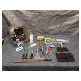 Assorted Lot of Hand Tools Including Brushes and Files