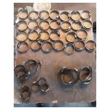 Collection of Assorted Hose Clamps