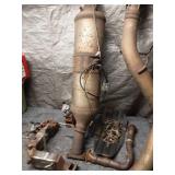 Used Diesel Particulate Filter and Exhaust Components Set