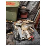 Assorted Construction Tools and Tool Belts Collection