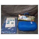 Camping Set: 4-Person Dome Tent, Sleeping Bag, and Tarp