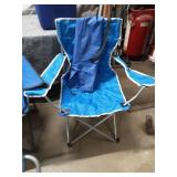 Set of 3 Outdoor Folding Camp Chairs with Carrying Bags and Stool