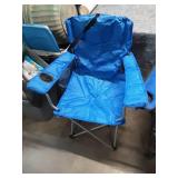 Set of 3 Outdoor Folding Camp Chairs with Carrying Bags and Stool