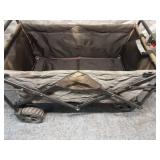 Collapsible Folding Utility Wagon with Heavy-Duty Wheels