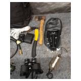 Outdoor Survival Gear Set with Backpack, Axe, Binoculars, and More