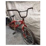 Used Red BMX Trick Bike with Black Wheels