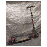 Used Foldable Kick Scooter with Red Wheels