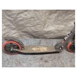 Used Foldable Kick Scooter with Red Wheels