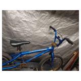 Used Blue Mongoose BMX Bicycle with Gold Accents