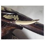 Indian Bone Inlay Rosewood Elephants