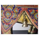 Brass & Enamel Indian Moradabadi Hathi Howdah Figure