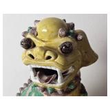 Vintage Sancai Glaze Yellow Foo Dogs