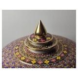 Stunning Thai Porcelain Benjarong Covered Bowl