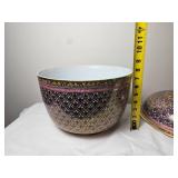Stunning Thai Porcelain Benjarong Covered Bowl