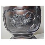 Bronze Japanese Meiji Stylized Vase