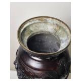 Bronze Japanese Meiji Stylized Vase