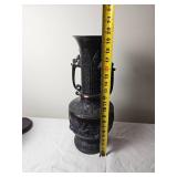 Bronze Japanese Meiji Stylized Vase