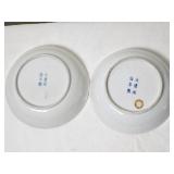 Chinese Familie Rose Yellow Ground Plates Maked Qing Dynasty