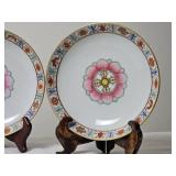 Famille Rose Saucer Dishes Qing Dynasty Daoguang Period with Baragon Tumed Mark (Pair)