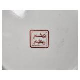 Famille Rose Saucer Dishes Qing Dynasty Daoguang Period with Baragon Tumed Mark (Pair)