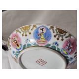 Famille Rose Saucer Dishes Qing Dynasty Daoguang Period with Baragon Tumed Mark (Pair)