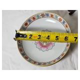 Famille Rose Saucer Dishes Qing Dynasty Daoguang Period with Baragon Tumed Mark (Pair)