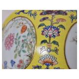 Daoguang Yellow Ground Famille Rose Bowl