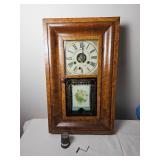 Ogee Mahogany Veneer Wall Clock