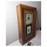Ogee Mahogany Veneer Wall Clock
