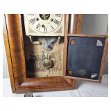 Ogee Mahogany Veneer Wall Clock