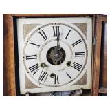 Ogee Mahogany Veneer Wall Clock