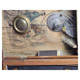 Ogee Mahogany Veneer Wall Clock