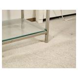 Minimalist Brushed Steel Consol Table