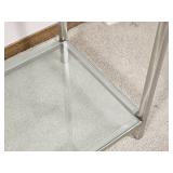 Minimalist Brushed Steel Consol Table