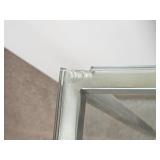 Minimalist Brushed Steel Consol Table