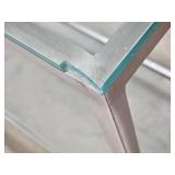 Minimalist Brushed Steel Consol Table