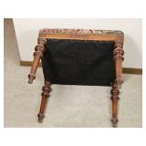 Jacobean Footstool with Loon Upholstery