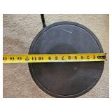 Iron Tiered Pedestal with Scrolled Detail