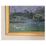 Hawaii Mountain Scape Oil Signed Hiroshi Tagami