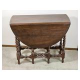 Antique Victorian Gate Leg Drop Leaf Table