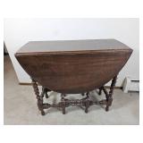 Antique Victorian Gate Leg Drop Leaf Table