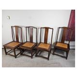 Stunning Chinoiserie Chinese Elm Dining Chairs